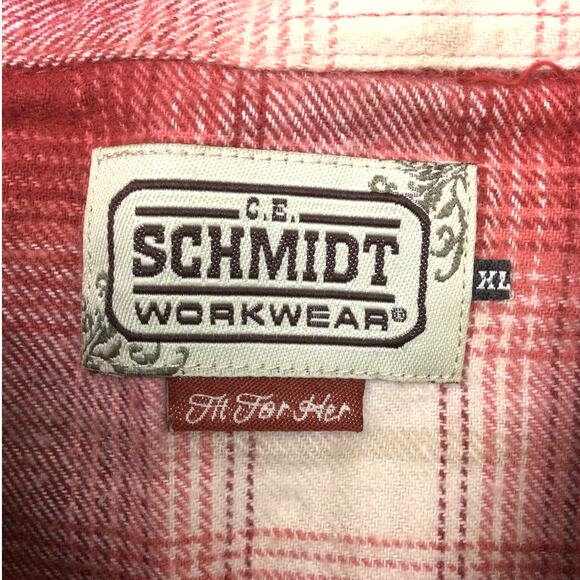 C.E. Schmidt Workwear Fit for her Plaid Button Down Casual Skater Flannel XL - Picture 6 of 11